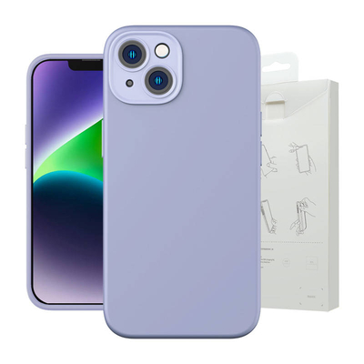 Product Θήκη Baseus Liquid Silica Gel για iPhone 14 Plus (lavender)+ tempered glass + cleaning kit base image