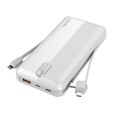 Product Powerbank Ldnio PL1013, 10000mAh με Καλώδιο 3in1 (Λευκό) base image