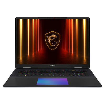 Product Laptop MSI 18" Titan 18 HX AI A2XWJG /U9-285HX/96GB/3x2TB NVMe/NVidia GeForce RTX 5090 24GB/Win 11 Pro/Core Black (9S7-182421-098) base image