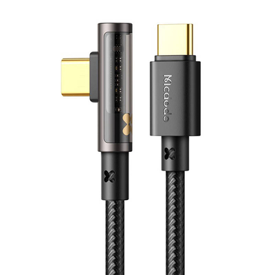 Product Καλώδιο USB to USB-C Prism 90 degree Mcdodo CA-3401, 100W, 1.8m (black) base image