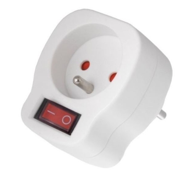 Product Μονόπριζο Maclean MCE13 AC outlet with a switch  base image