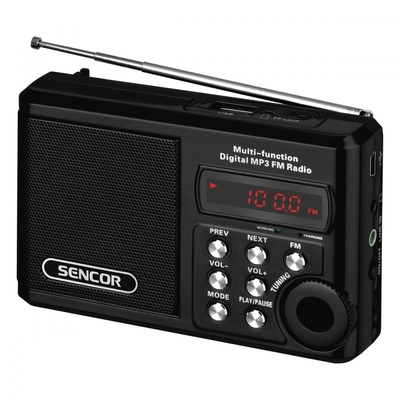 Product Ραδιόφωνο Sencor Portable Radio Srd 215 B Mp3, Usb, Sd base image