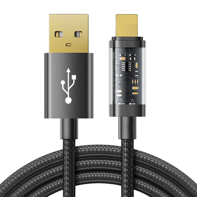 Product Καλώδιο USB to USB-A/Lightning/2.4A/2m Joyroom S-UL012A20 (black) base image