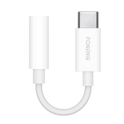 Product Καλώδιο ήχου Υποδοχή 3,5 mm σε USB type-C Foneng BM21 (λευκό) base image