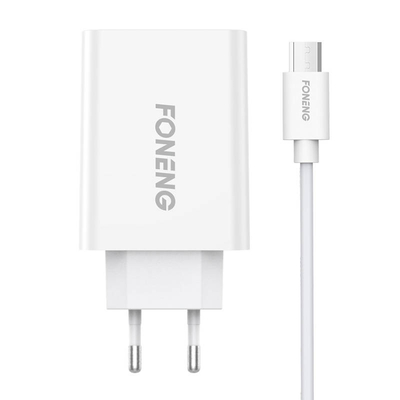 Product Φορτιστής Πρίζας Fast Foneng 1x USB EU43 + USB Micro cable base image