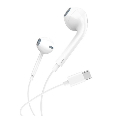 Product Ακουστικά Handsfree In-ear Foneng T15 USB-C 1.2m (white) base image
