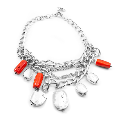 Product Γυναικείο Κολιέ Folli Follie 2N9F046O (35cm) από Ατσάλι Silver base image