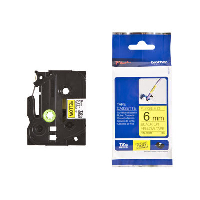 Product Μελανοταινία Brother TZe-FX611 6mm Yellow/Blue base image