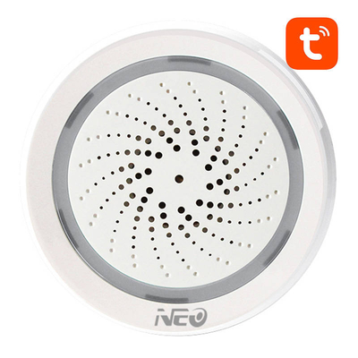 Product Σειρήνα Συναγερμού Smart WiFi NEO NAS-AB02WT with Humidity Temperature Sensor TUYA base image