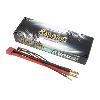 Product Μπαταρία Lipo Gens ace 5500mAh 2S 7.4V 60C HardCase RC 10# car with T-plug base image