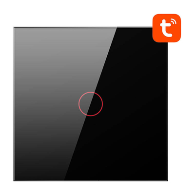 Product Διακόπτης Τοίχου Smart WiFi Avatto TS02-EU-B1 1 Way TUYA (black) base image