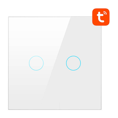 Product Διακόπτης Τοίχου Smart WiFi Avatto TS02-EU-W2 2 Way TUYA (white) base image