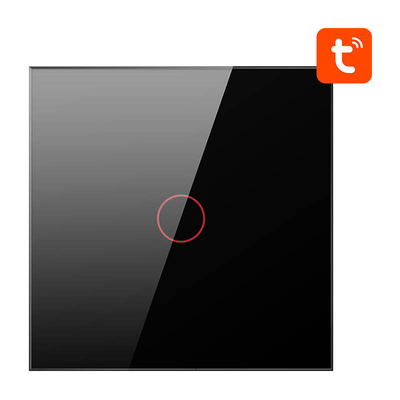 Product Διακόπτης Τοίχου Smart ZigBee Avatto ZTS02-EU-B1 1 Way TUYA (black) base image