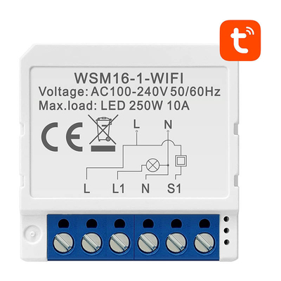 Product Ενδιάμεσος Διακόπτης Smart WiFi Avatto WSM16-W1 TUYA base image