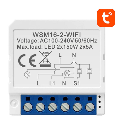 Product Ενδιάμεσος Διακόπτης Smart WiFi Avatto WSM16-W2 TUYA base image
