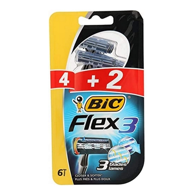 Product Ξυριστική μηχανή Bic Flex3 (6 uds) base image