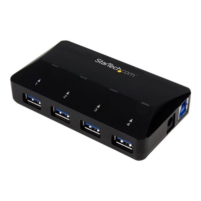 Product USB Hub StarTech.com 4 port USB 3.0 plus dedicated charging port - 1 x 2.4 A port base image