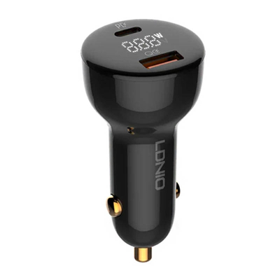 Product Φορτιστής Αυτοκινήτου LDNIO C101 USB + USB-C 100W + USB-C to USB-C Cable (Black) base image