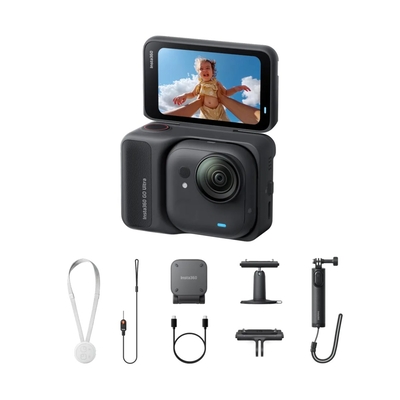 Product Action Camera Insta360 GO Ultra Creator Bundle Midnight Black - Mini 2-in-1 Tripod, Quick Release, Pivot base image