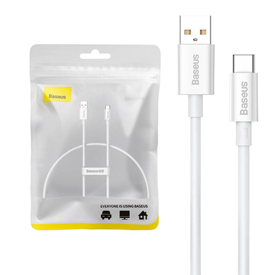 Product Καλώδιo USB to USB-C Baseus Superior 100W 0.25m (white) base image