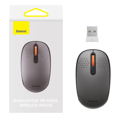 Product Ποντίκι Aσύρματο Baseus F01B Tri-mode 2.4G BT 5.0 1600 DPI (frosted grey) base image