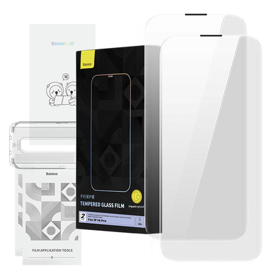 Product Screen Protector Baseus Corning for iPhone 14 Pro with built-in dust filter base image