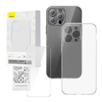 Product Θήκη Transparent and Tempered Glass set Baseus Corning για iPhone 14 Pro base image
