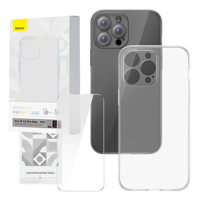 Product Θήκη Transparent and Tempered Glass set Baseus Corning για iPhone 12 Pro Max base image