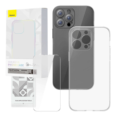 Product Θήκη Transparent and Tempered Glass set Baseus Corning για iPhone 12 Pro base image