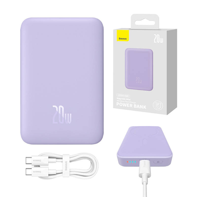 Product Powerbank Baseus Magnetic Mini 10000mAh 20W MagSafe (purple) base image