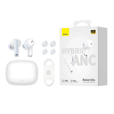 Product Bluetooth Headset TWS Baseus Bowie M2s (white) base image