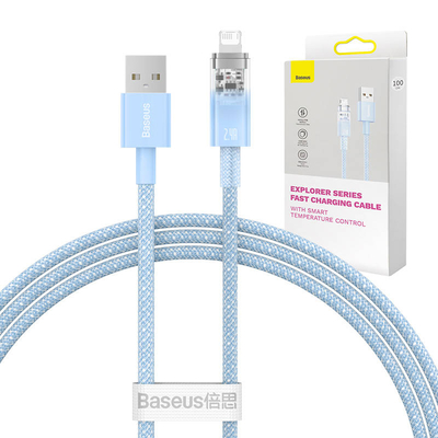 Product Καλώδιο USB to Lightning Baseus Explorer 2.4A 1M (blue) base image
