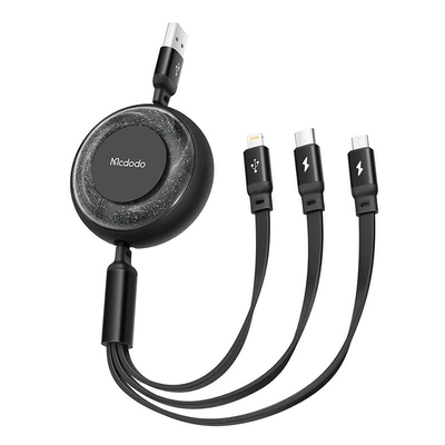 Product Καλώδιο USB 3in1 to USB-C/Lightning/Micro USB Mcdodo CA-3570 1.2m (Black) base image