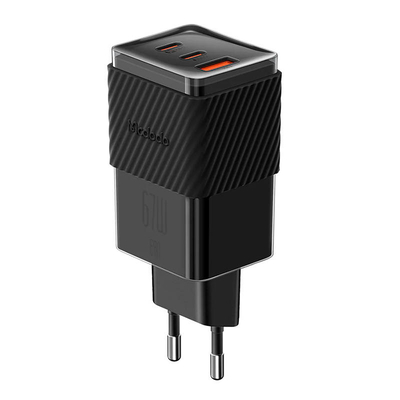 Product Φορτιστής Πρίζας GaN 65W Mcdodo CH-1501, 2x USB-C, USB-A (black) base image
