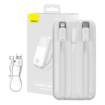 Product Powerbank Baseus Comet 10000mAh, 22.5W (white) base image