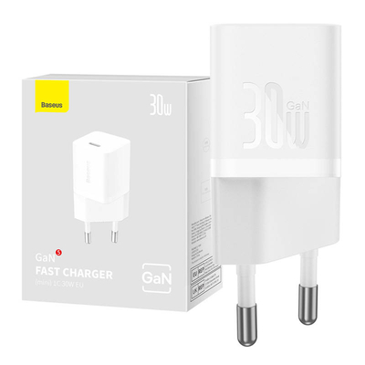 Product Φορτιστής Πρίζας Mini Baseus GaN5 30W (white) base image