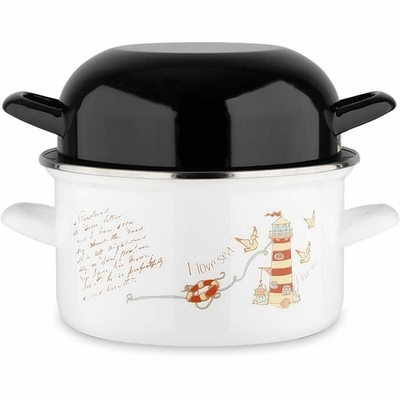 Product Κατσαρόλα Baumalu Σμαλτωμένο Χάλυβα Λευκό ? 20 cm base image