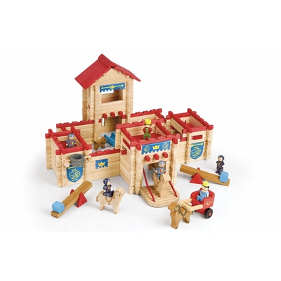 Product Μινιατούρα Jeujura The Wooden Castle Fort 300 Τεμάχια Playset base image