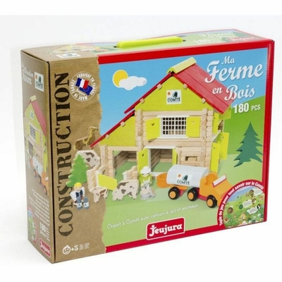 Product Παιχνίδι Μινιατούρα Jeujura My Wooden Farm 180 Τεμάχια base image