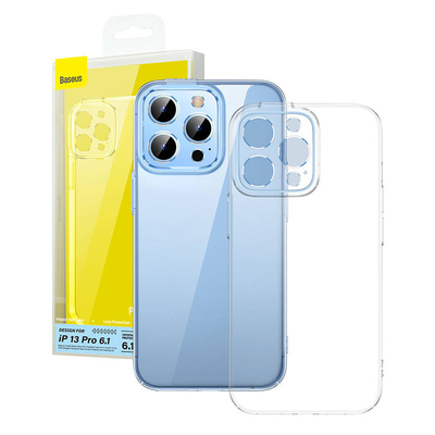 Product Θήκη Baseus Crystal για iPhone 13 Pro (transparent) with all-tempered-glass screen protector and cleaning kit base image