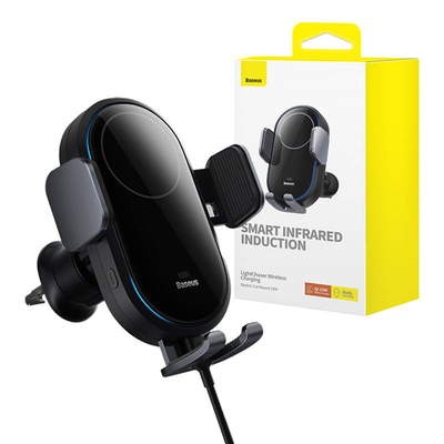 Product Βάση Αυτοκινήτου Baseus with inductive charger LightChaser (Black) base image