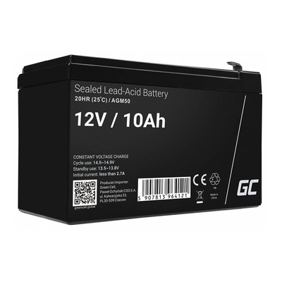 Product Μπαταρία UPS AGM VRLA Green Cell AGM50 12V 10Ah (for UPS, toy car, lawn mower) base image