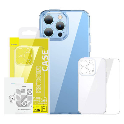Product Protective Kit Baseus SuperCeramic Transparent Glass set for iPhone 14 Plus base image