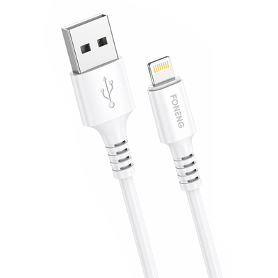 Product Καλώδιο USB to Lightning Foneng x85 iPhone 3A Quick Charge 1m (white) base image