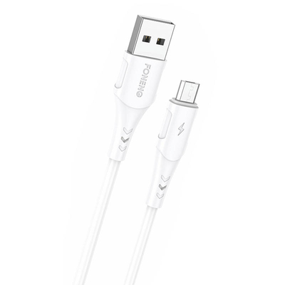 Product Καλώδιο USB to Micro-USB Foneng, x81 2.1A, 1m (white) base image