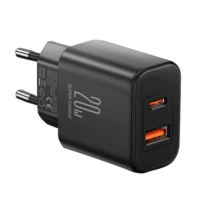 Product Φορτιστής Πρίζας Flash Joyroom JR-TCF05, (EU) 20W A+C (black) base image