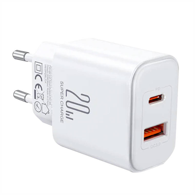 Product Φορτιστής Πρίζας Flash Joyroom JR-TCF05, (EU) 20W A+C (white) base image