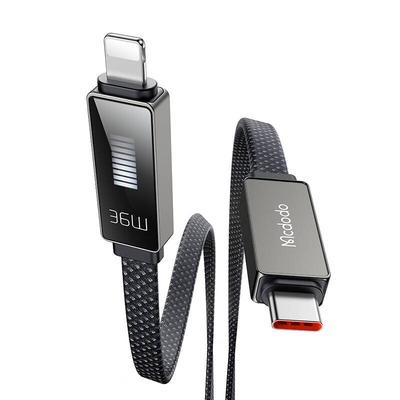 Product Καλώδιο USB Mcdodo CA-4960 USB-C to Lightning with display 1.2m (black) base image