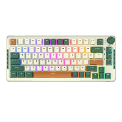 Product Πληκτρολόγιο Ασύρματο Royal Kludge mechanical RKH81 RGB, Sky cyan switch (green) base image