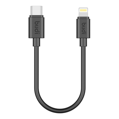 Product Καλώδιο USB Budi USB-C to Lightning 35W 25cm (black) base image